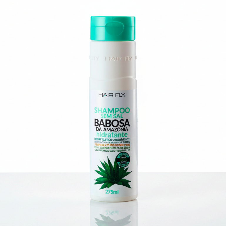Shampoo Babosa da Amazônia Sem Sal Hair Fly 275ml