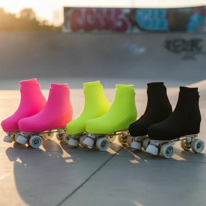 Kit 3 Pares de Polaina Capa para Patins Bota Roller skate patinaçao Cobre Roler Quad Patinacao no Gelo Protetor 3 Pares