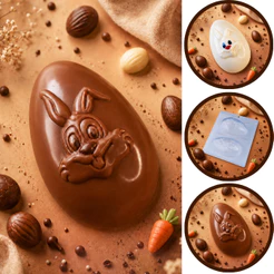 1~10 Forma BWB ovo de pascoa chocolate simples ovo coelho 250g cod 700. (CHOCO)