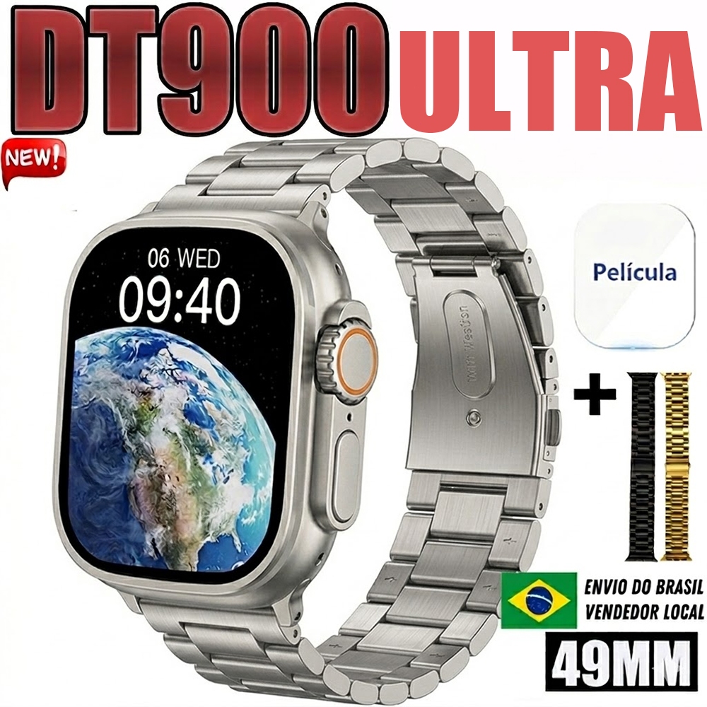 Watch DT900 Ultra 3 Smart Watch  2.19 "  Homens Mulheres Chamada Bluetooth