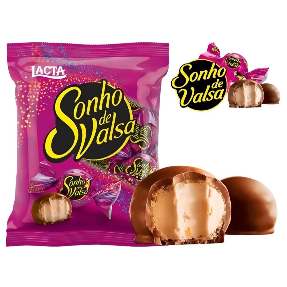 Bombom Sonho De Valsa 1kg Aprox 50 Unid - Chocolate Lacta