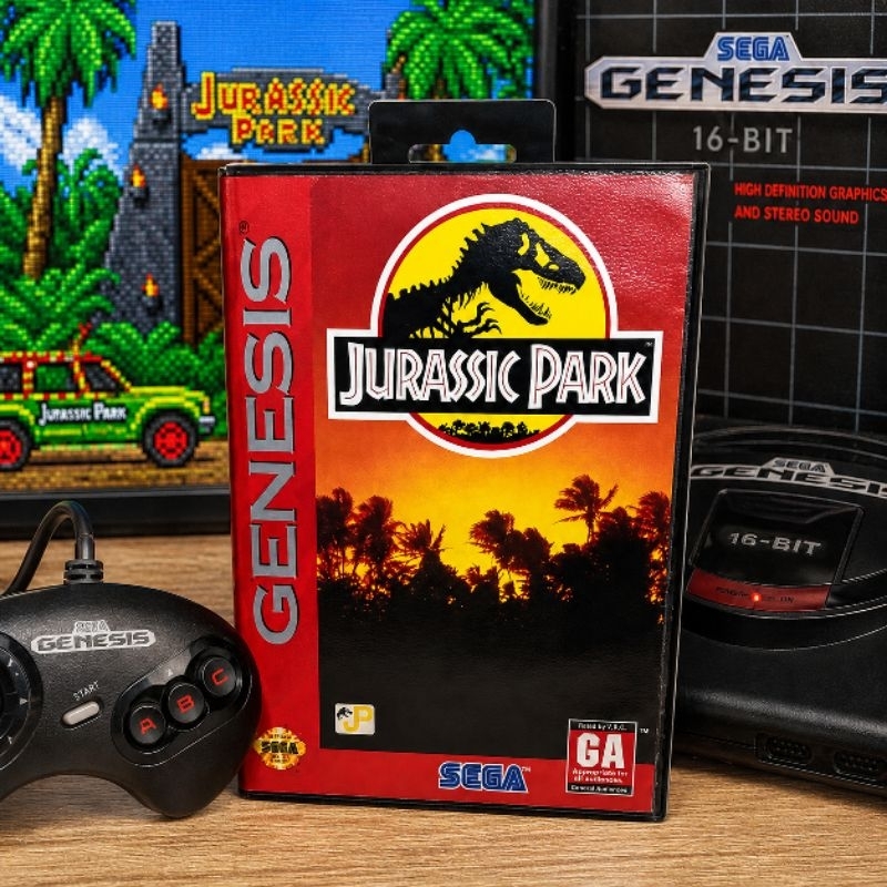 Jurassic Park ORIGINAL E COMPLETO para Mega Drive/SEGA Genesis