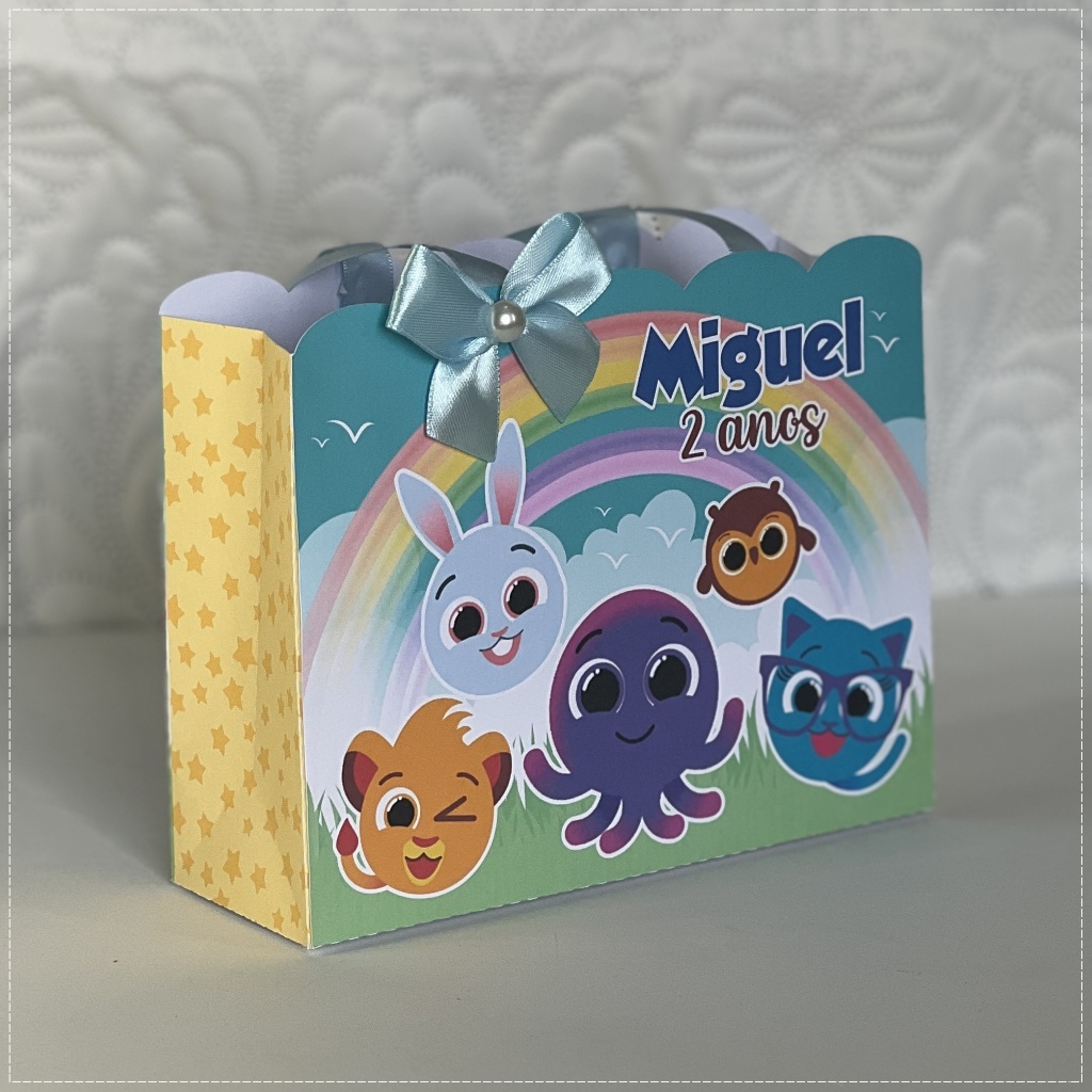 sacolinha pegue e monte bolofofos menino-sacolinha personalizada-papelaria personalizada-lembrancinha personalizada