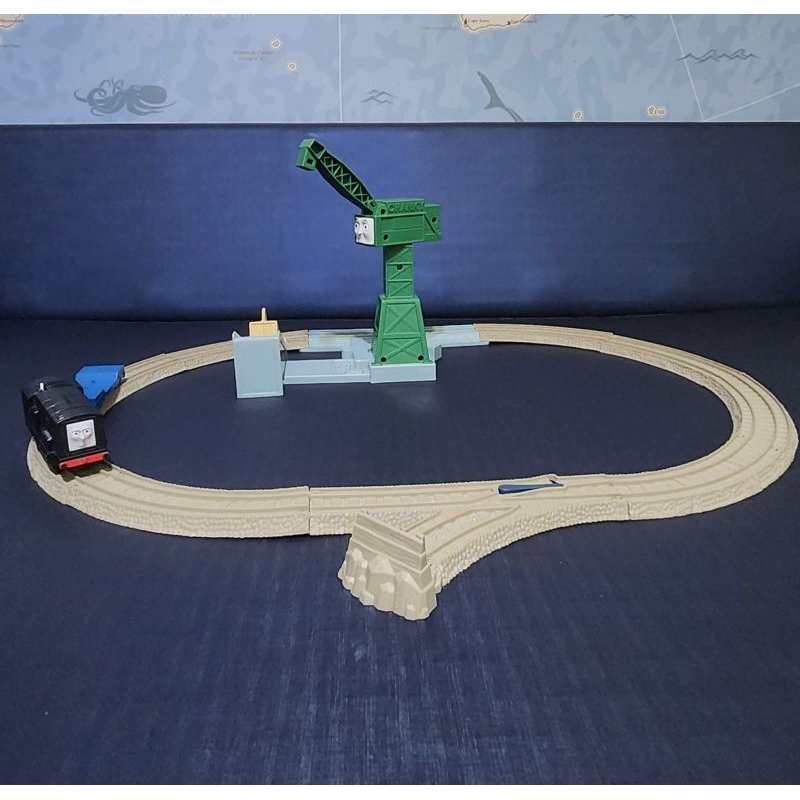 Pista do guindaste Crank com trenzinho motorizado Diesel e um vagão