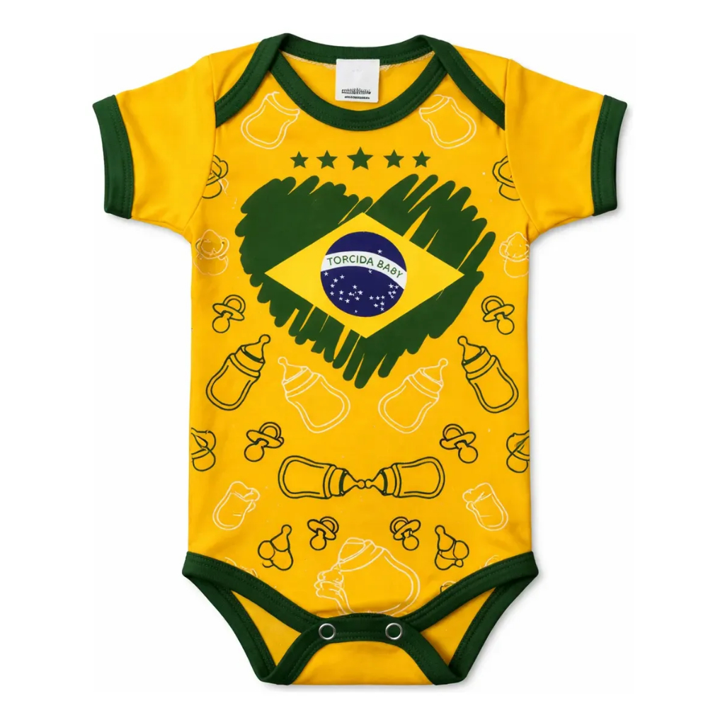 Body De Bebe Brasil Copa Seleção Brasileira