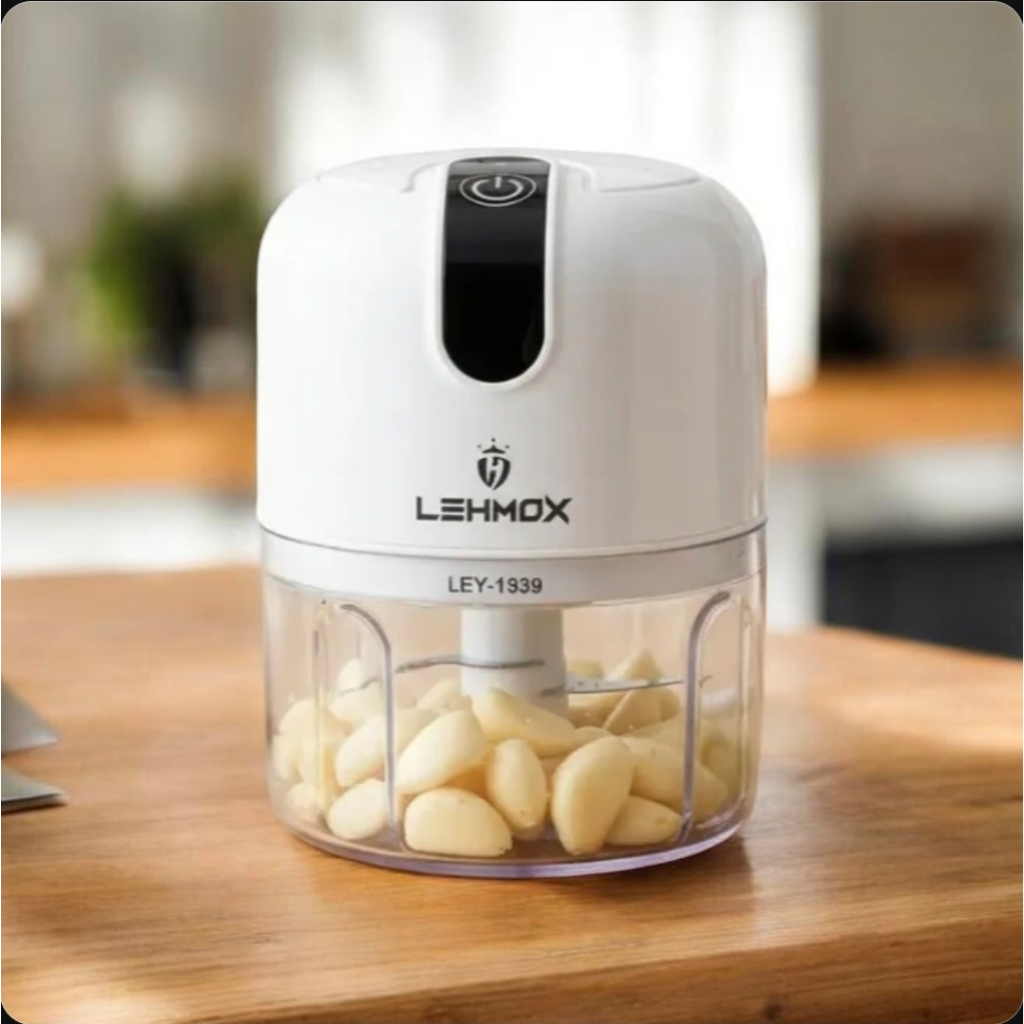 Mini Processador de Alimentos Elétrico 250ml - Compacto, Recarregável por USB, Multiuso