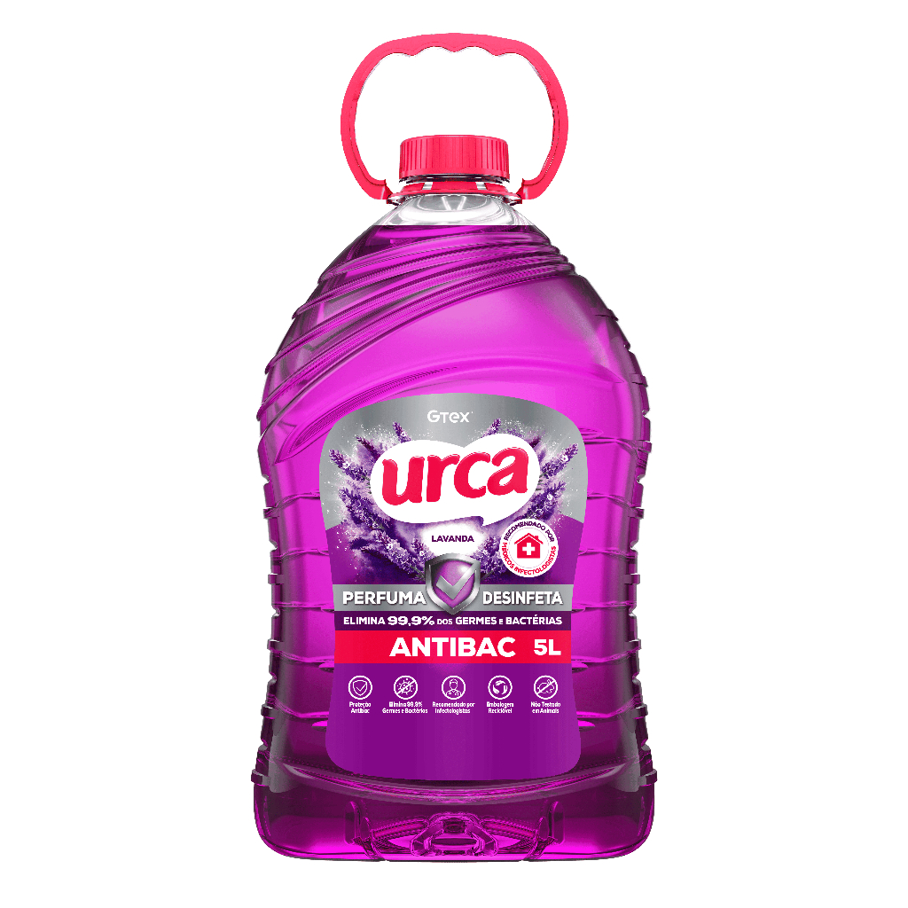 Kit 1 DESINFETANTES URCA LAVANDA 5L + 1 DESINFETANTE URCA PINHO 5L · foto 2