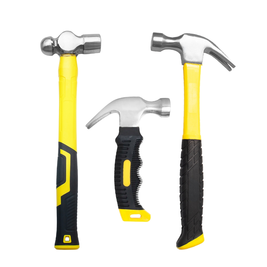 Martelo Unha Cabo Emborrachado Mini Martelo Bola Pena Kit Profissional Aço Resistente