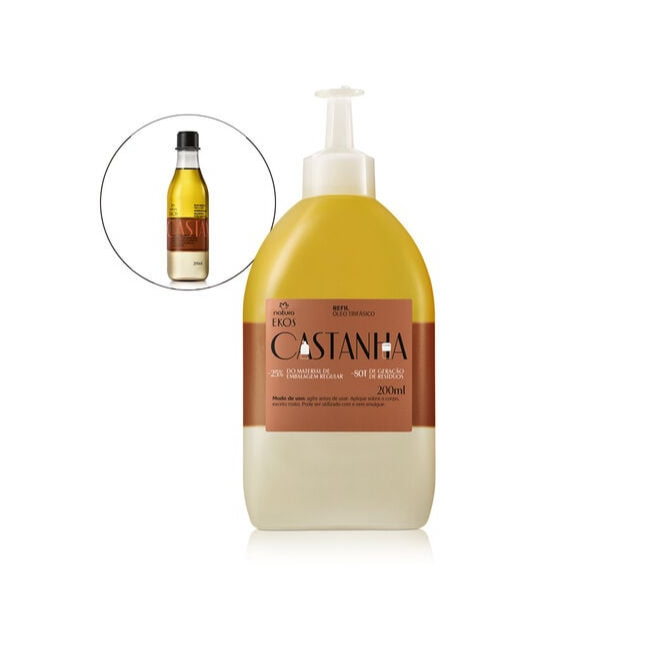 Refil Óleo Trifásico Desodorante Corporal Ekos Castanha 200 ml - Natura
