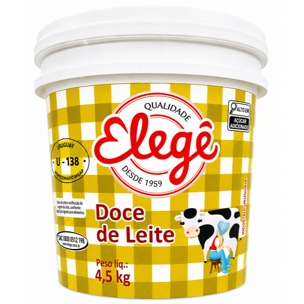 Doce de Leite Elegê Balde 4,5 kg