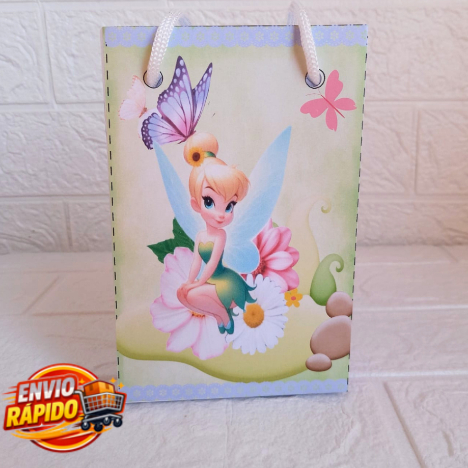 Sacolinha Sininho Personalizada| Festa Infantil|Lembrancinhas|Aniversário|mesversário|supresa