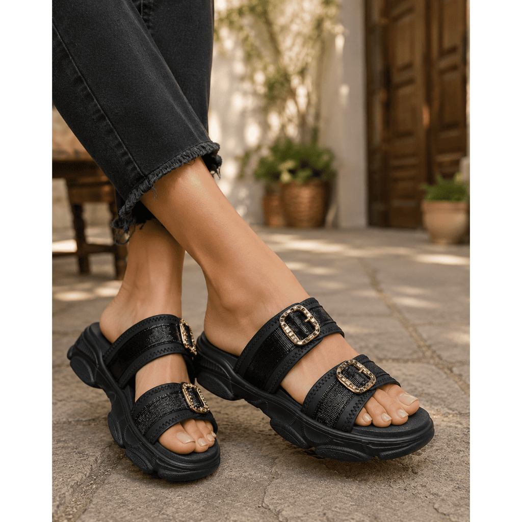 Chinelo Slide Feminino Mississipi Flatform J0574 · foto 2