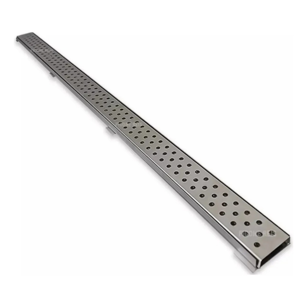 Grelha Linear Inox 304 Com Suporte 5x50 Perfurada Com Tela
