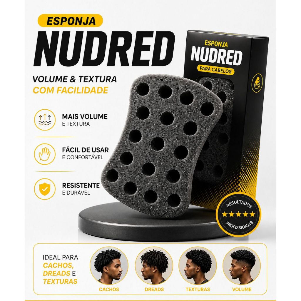 Bucha Nudred Para Enrolar Cabelo AfroStyle