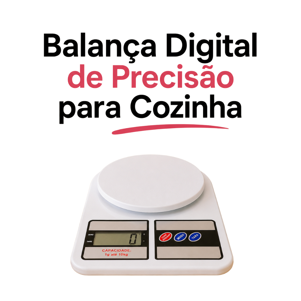 Balança Digital De Precisão Cozinha 10kg - Ideal para Pesar Marmitas/ Uso Profissional e Doméstico