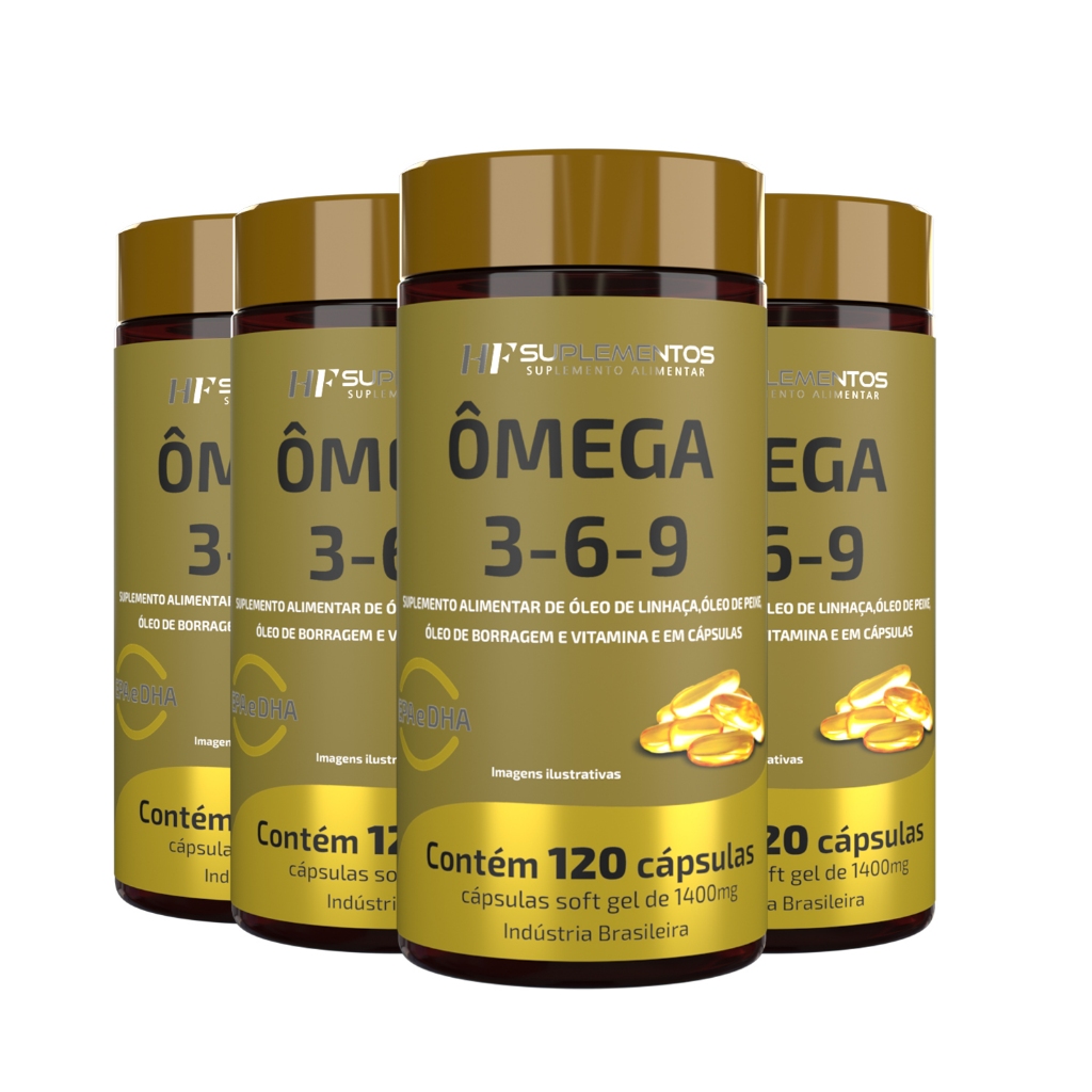 4X OMEGA 3 6 9 120CAPS HF SUPLEMENTOS