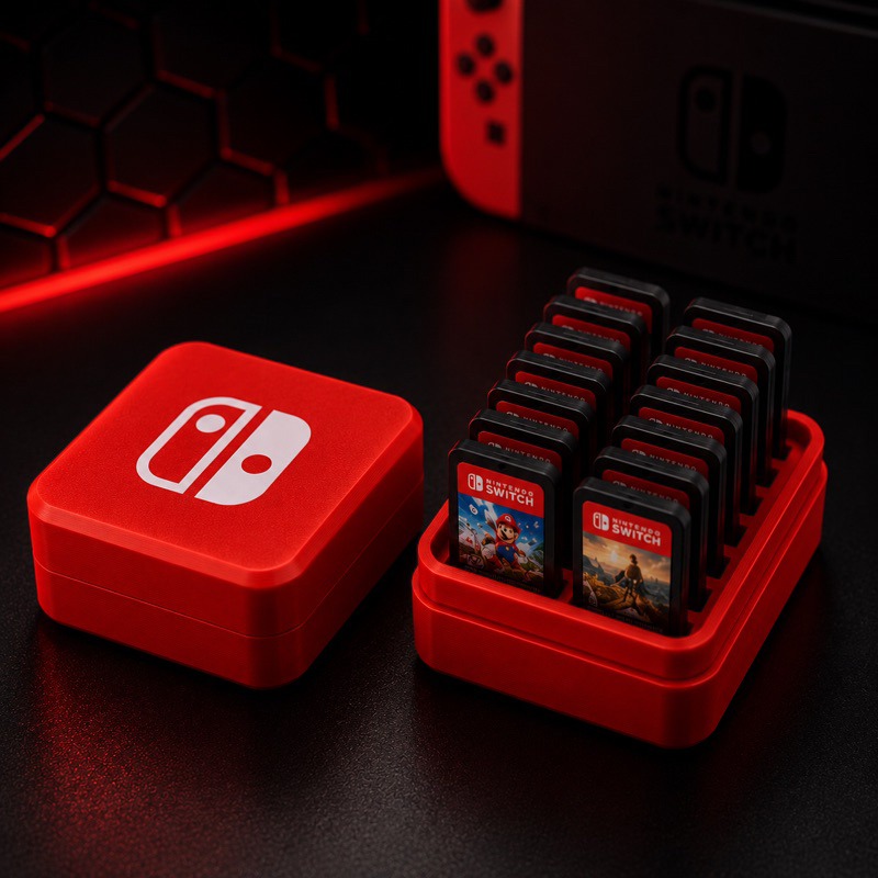 Case Organizador para Jogos Nintendo Switch – Estojo Porta Cartuchos Gamer Compacto