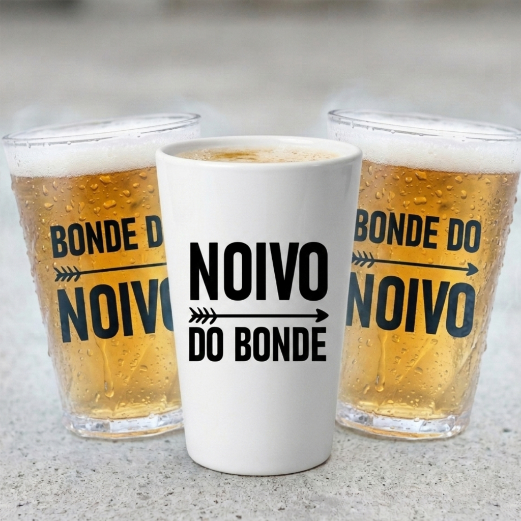 Kit copos bonde do noivo festa despedida de solteiro balada dos padrinhos amigos