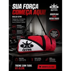 Bolsa Mala tamanho G Academia Esportiva Spartan – Treino, Crossfit, Jiu Jitsu e Viagem (Reforçada)