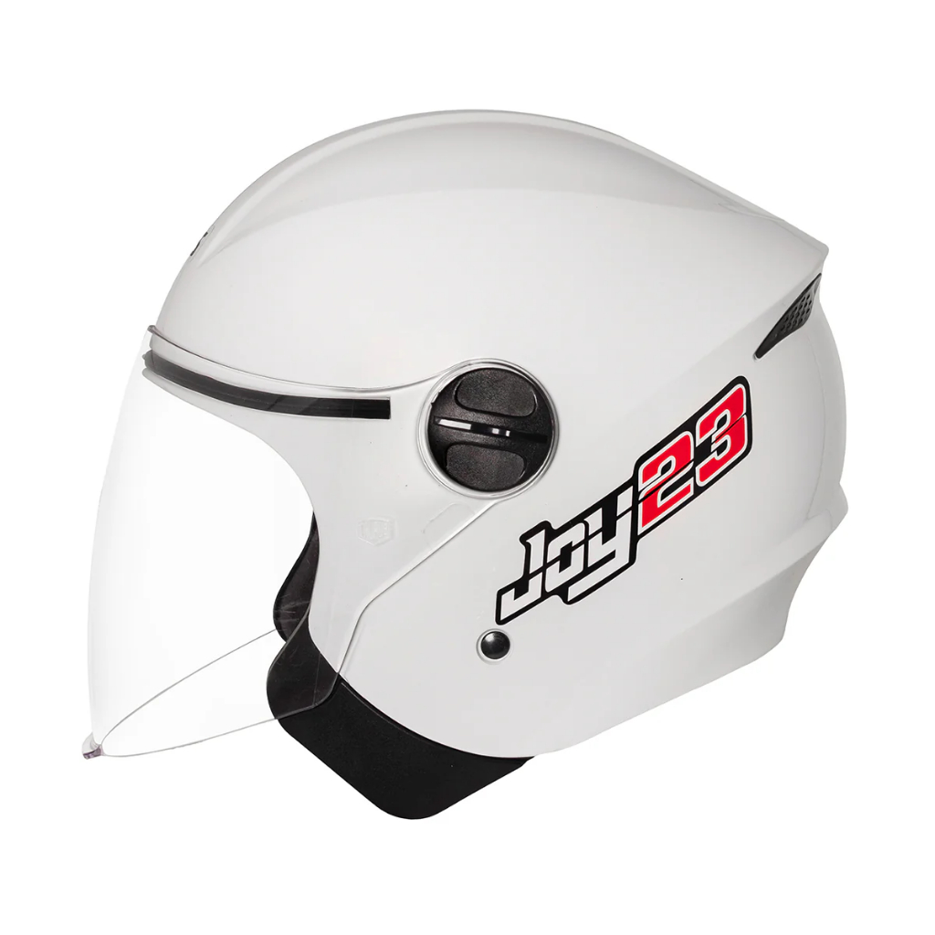 Capacete Aberto Taurus Joy23 Branco Open Face