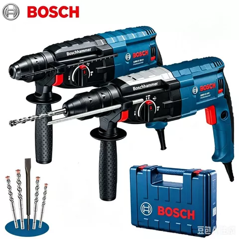 Bosch GBH 2-28D Martelete Furadeira de Impacto Rotativo 5kg Rompedor Demolidor Perfurador 1600w Com Acessorios