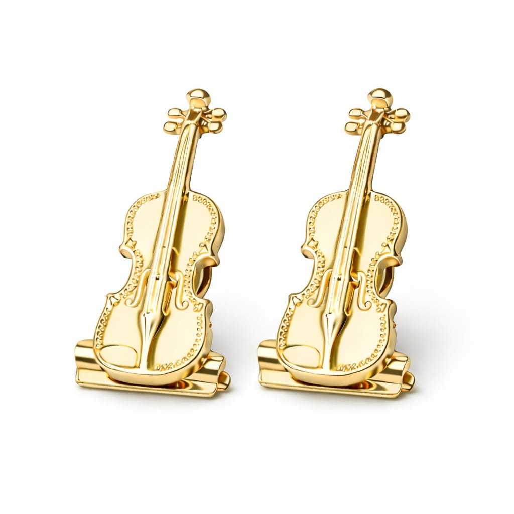 Prendedor de hinário partitura luxo Mini violino 2 unidades com brinde