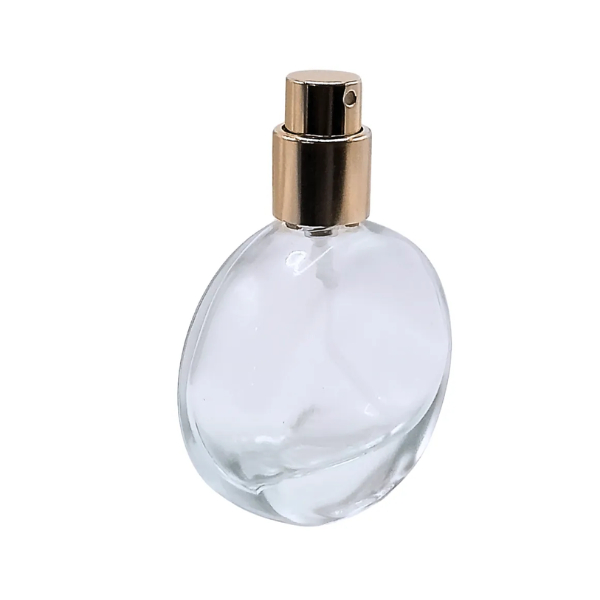 1uni Frasco Perfume 30ml Vidro C/ Válvula Spray Dourada – Uso para Perfume e Essência