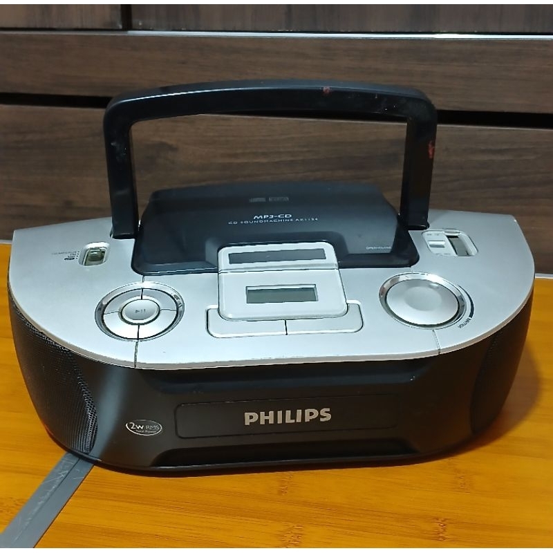 **LEIA A DESCRIÇÃO** Rádio Antigo Philips Soundmachine AZ1134 - SÓ FUNCIONA RÁDIO
