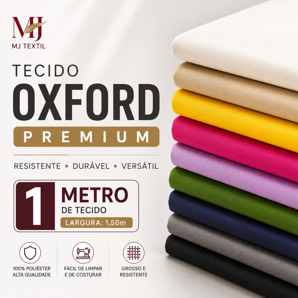 Tecido Oxford Premium Grosso Super Resistente 1 Metro x 1,50m Diversas Cores