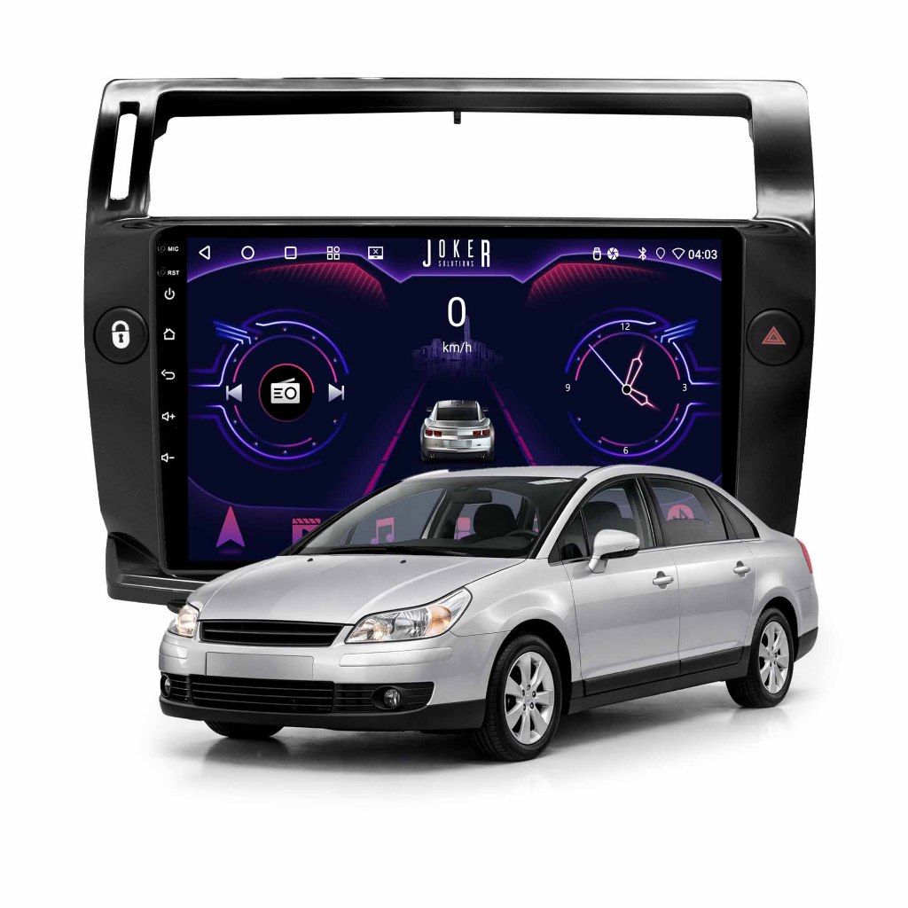Multimídia C4 Pallas 2007 A 2014 2ram+64gb Quadcore Carplay Android Gps Bluetooth 9 Polegadas