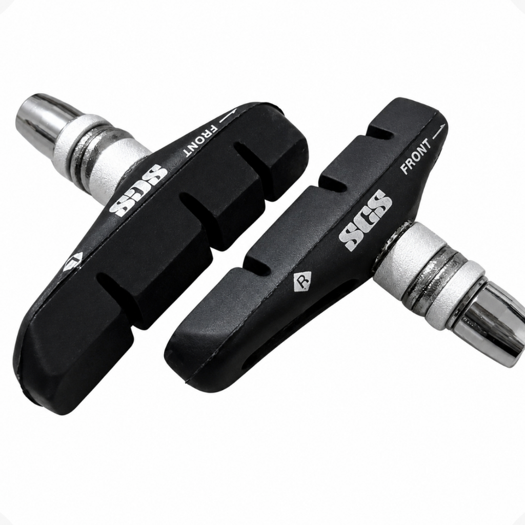 Par Sapata Freio V-Brake SCS Orbital 63mm Grossa Tipo Shimano Cantilever MTB Urbana Bike Fixa Caloi 10 Road Allen
