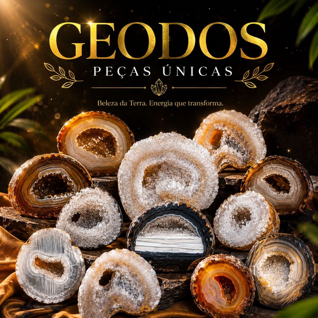 Geodo de Agata Peças Únicas Pedra Natural Polida