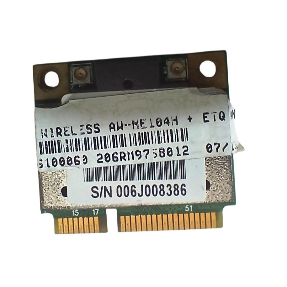 PLACA WIFI 2,4GHz MINI PCI EXPRESS NOTEBOOK ITAUTEC INFOWAY NOTE N8645 NS 4003676100060