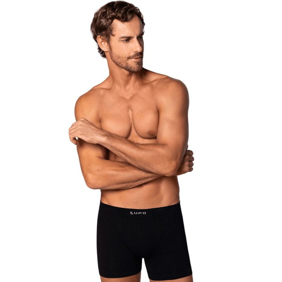 Cueca Boxer Masculina Lupo Modal Sem Costura Antitranspirante Ref - 661