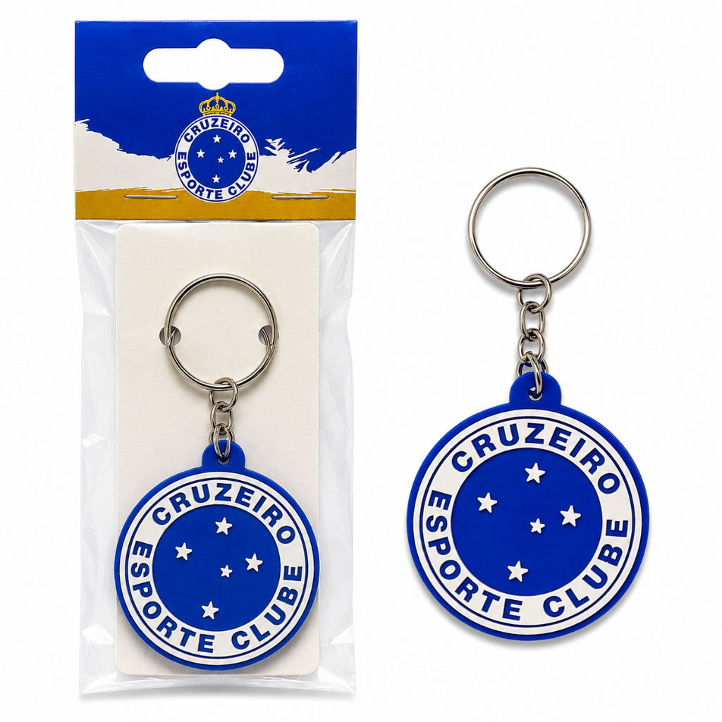 CHAVEIRO CRUZEIRO OFICIAL ESCUDO EMBORRACHADO