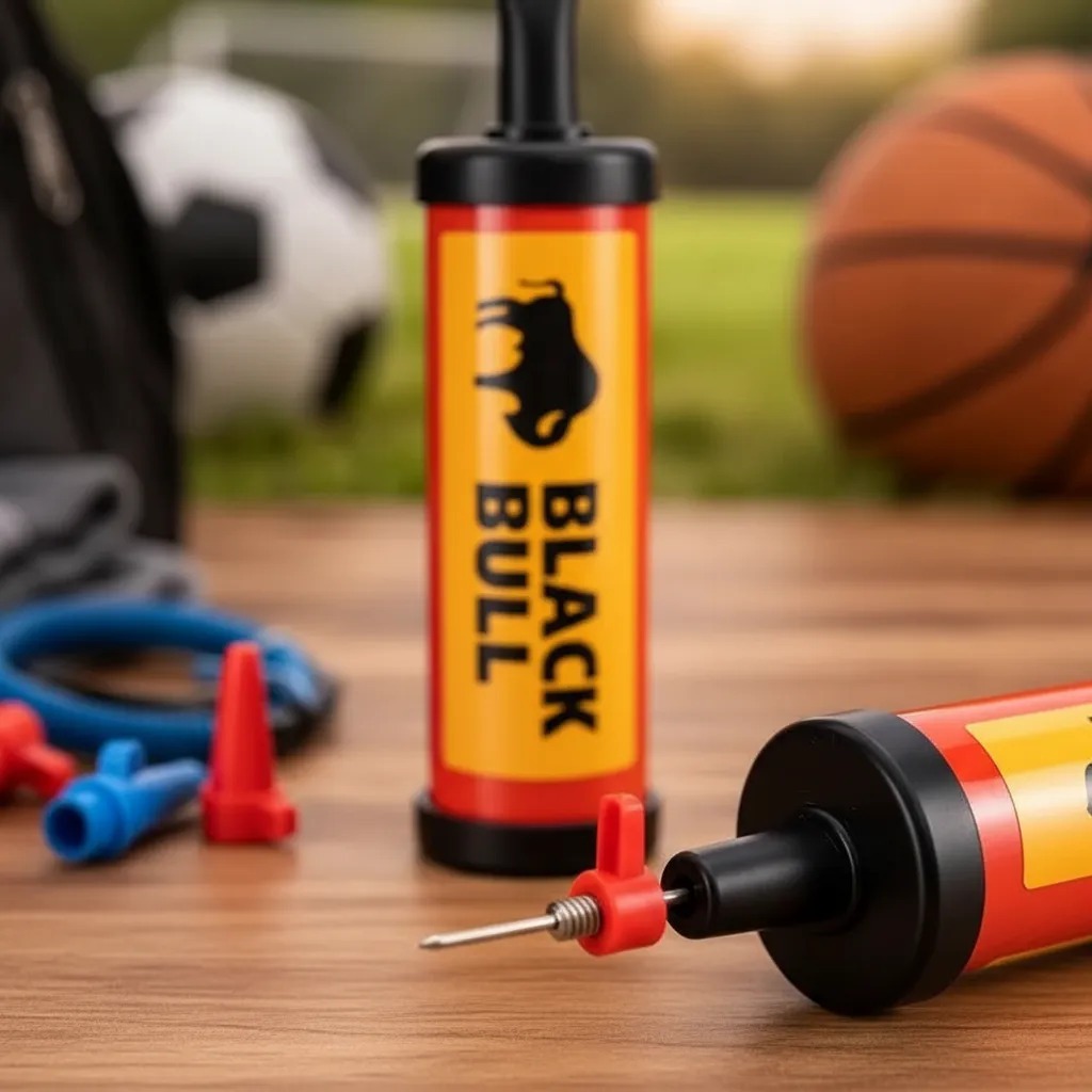 Bomba Ar Manual Resistente Com Bico Inflador Pneus Bolas Equipamentos Portatil