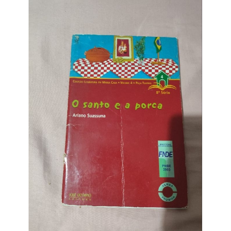 Livro O Santo e a porca Ariano Suassuna