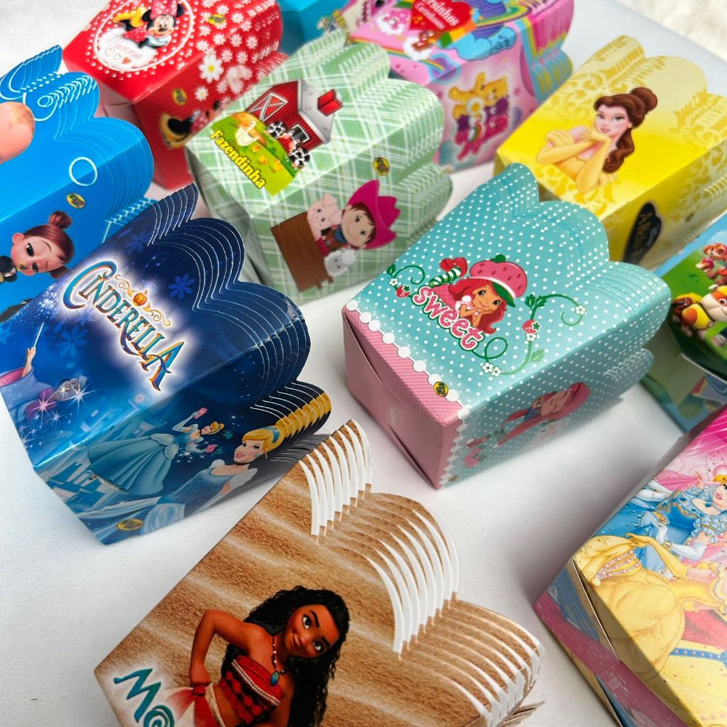 Cachepot de Papel para Festa Infantil Lembrancinha Decoração Centro de Mesa Aniversário Tema Persona