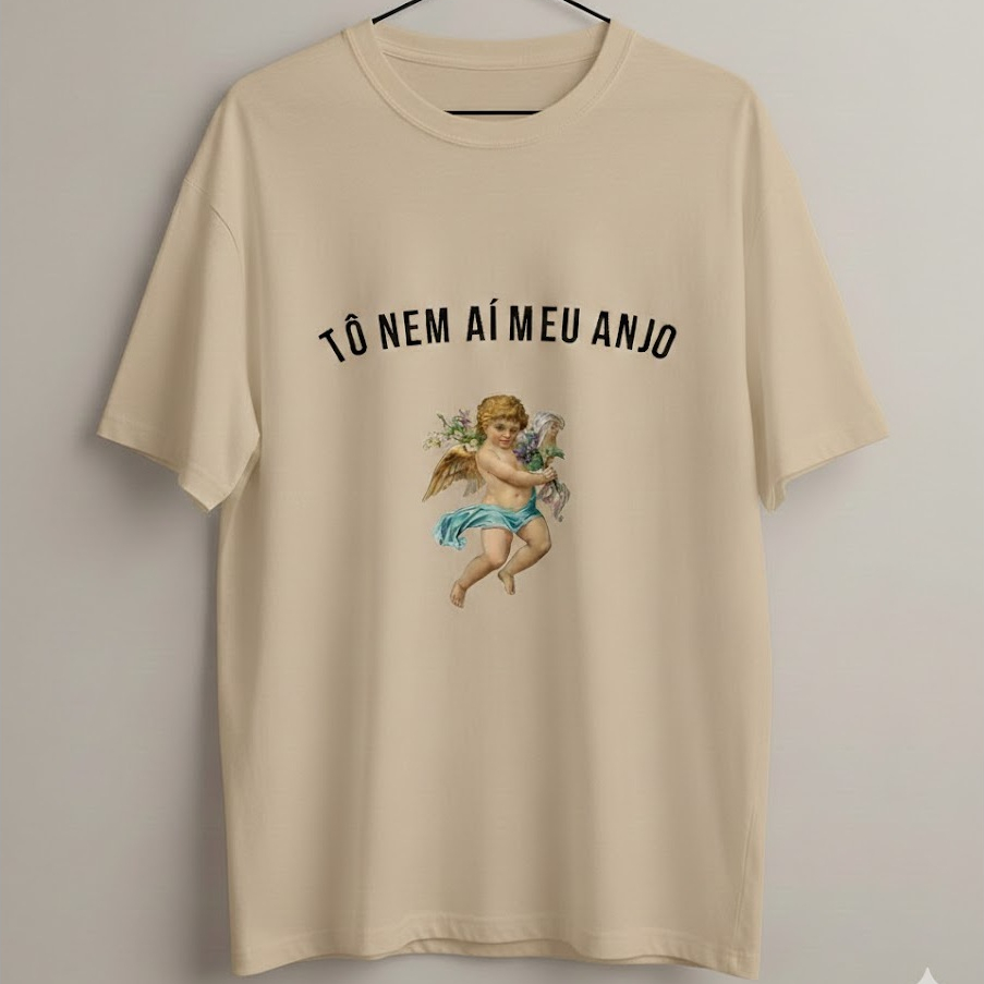 Camiseta Feminina Aesthetic Premium Viral TikTok 100% Algodão Fio 30.1 Moda Tumblr Pinterest