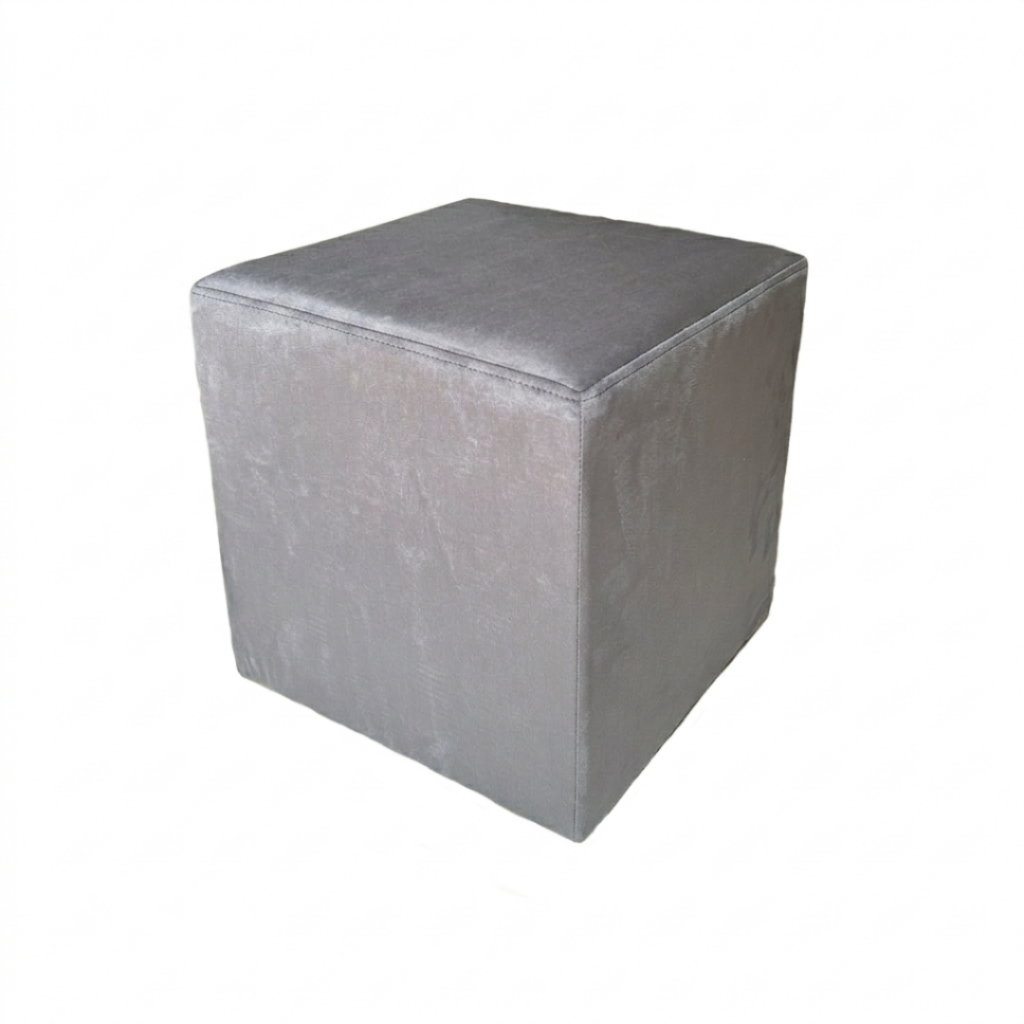 Puff Decorativo Banquinho Cubo Suede Promoção