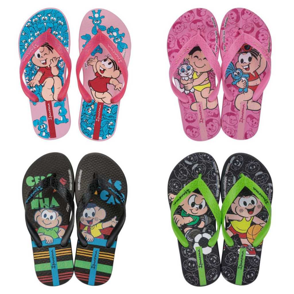 Chinelo Infantil Ipanema Turma da Monica Original 2026