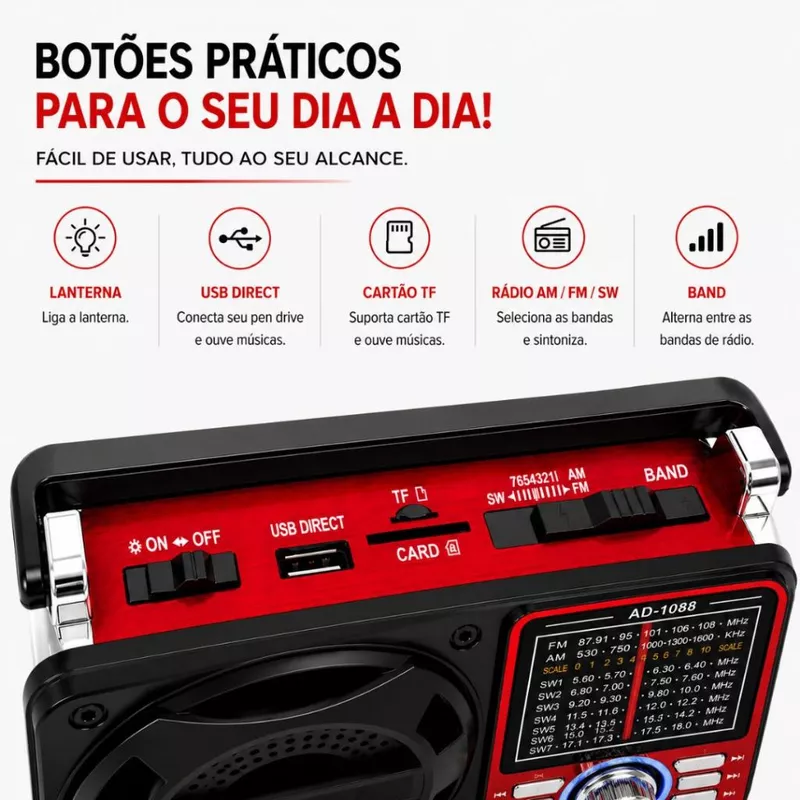 Rádio Portátil FM AM — foto 3