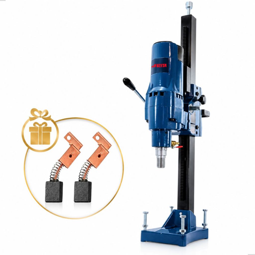 Perfuratriz Coluna Arita Concreto Laje Asfalto 200mm 3800w 220v + Escovas Carvão