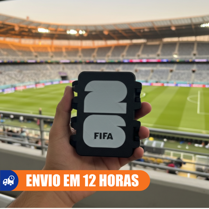 (ENVIO RÁPIDO) Caixinha p/ 200 Figurinhas Copa do Mundo Álbum FIFA Presente Colecionador Futebol