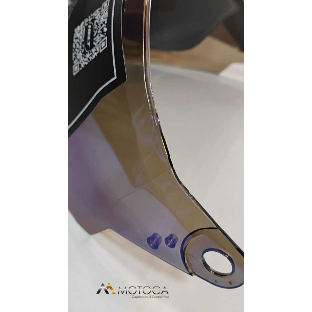Viseira capacete Helt Cross Vision Glass Az Iridium Original