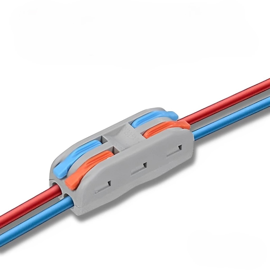 5-10-20 x Conector De Engate Rápido 2 vias cinza conector de pressão Conector plug Derivação