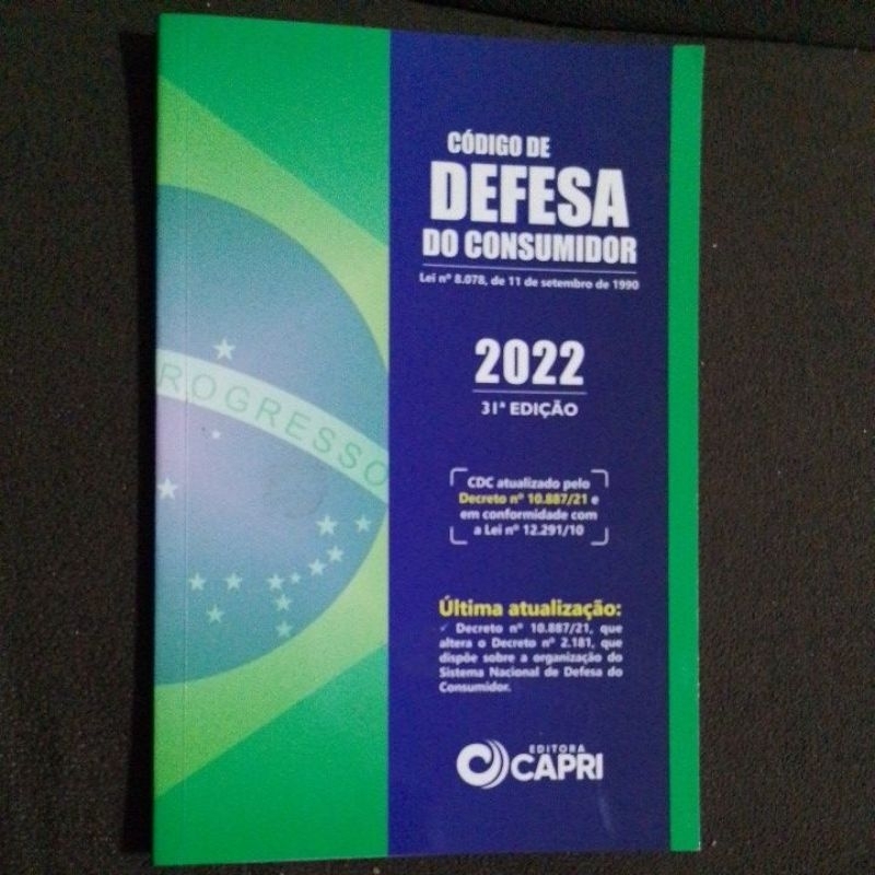 LIVRO CÓDIGO DE DEFESA DO CONSUMIDOR 2022