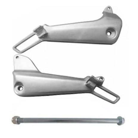 Par de Bacalhau Suporte de Pedaleira – CG TITAN 125 2000 + Eixo do Quadro