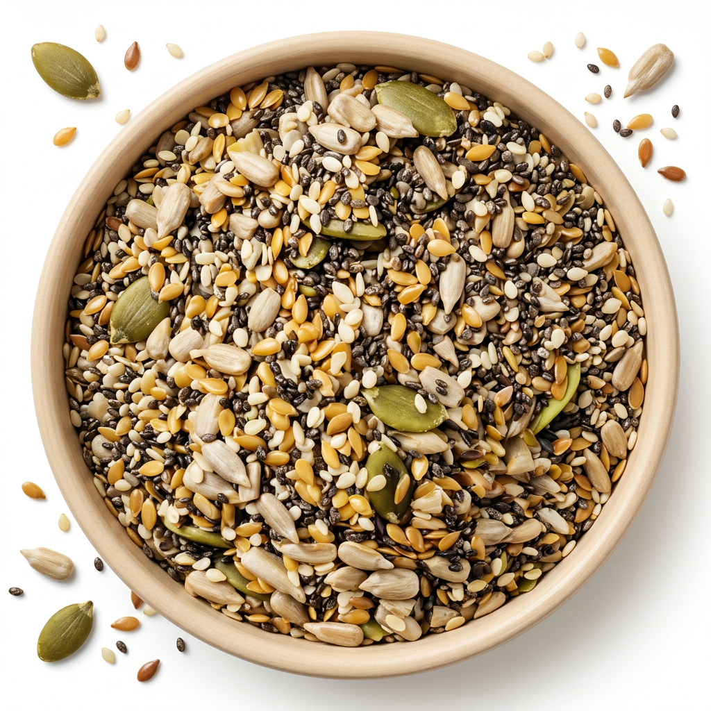 Mix De Sementes Abóbora Girassol Chia Linhaça Gergelim 1kg