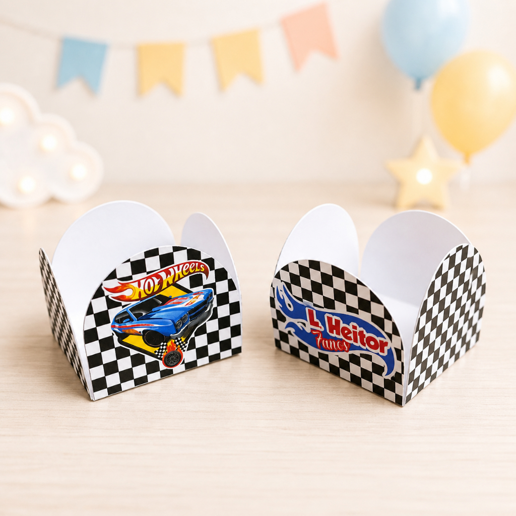 Forminha de Doces Hot Wheels Personalizada no Tema /Lembrancinha de Festa /Aniversário